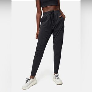 Outdoor Voices OV Track Pant Medium Black Joggers Run Nylon High Rise Women